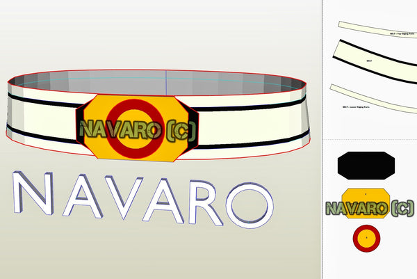 Load image into Gallery viewer, power rangers belt template