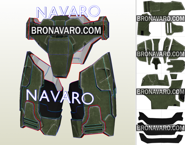 Load image into Gallery viewer, Halo Cosplay Armor Pattern
