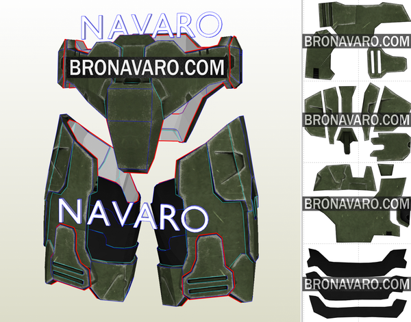 Load image into Gallery viewer, Halo Cosplay Armor Pattern