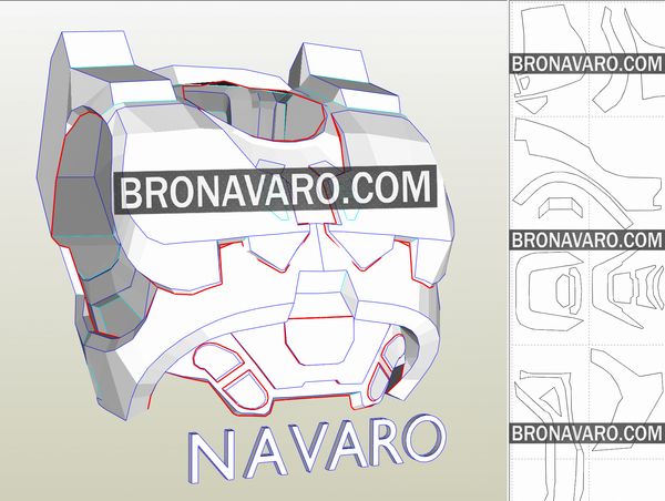 Load image into Gallery viewer, Halo Chest Armor Pepakura