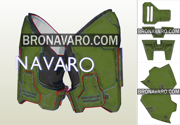 Load image into Gallery viewer, Halo Eva Foam Armor Template