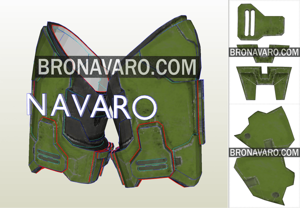 Load image into Gallery viewer, Halo Eva Foam Armor Template