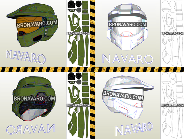 Load image into Gallery viewer, Halo Infinite Cosplay Helmet Pattern