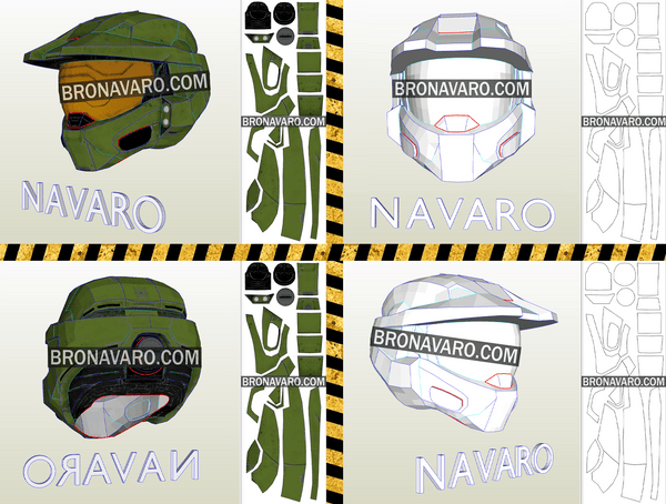 Load image into Gallery viewer, Halo Infinite Cosplay Helmet Pattern