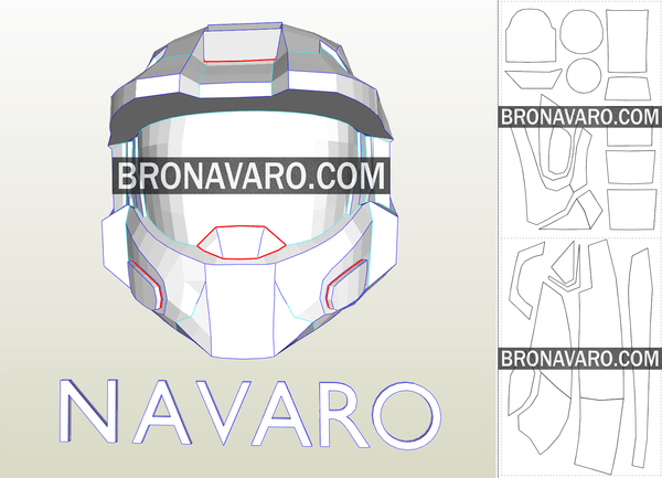 Load image into Gallery viewer, Halo Infinite Helmet Template