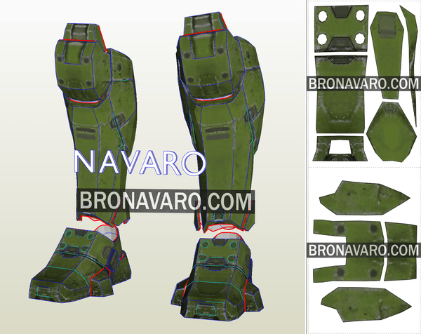 Load image into Gallery viewer, Halo Infinite Pepakura Templates