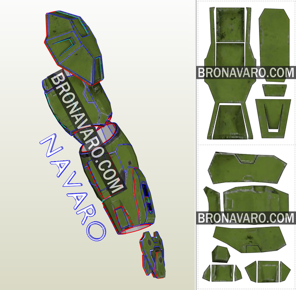 Load image into Gallery viewer, Halo Master Chief Eva Foam Template