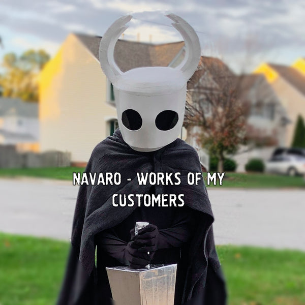 Load image into Gallery viewer, HOLLOW KNIGHT - Template / Pattern - Hollow Knight Cosplay - Hornet Helmet - Hollow Knight Mask - Eva Foam - Pepakura / PDF