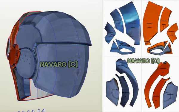 Load image into Gallery viewer, Death Stroke Helmet Eva Foam Pattern