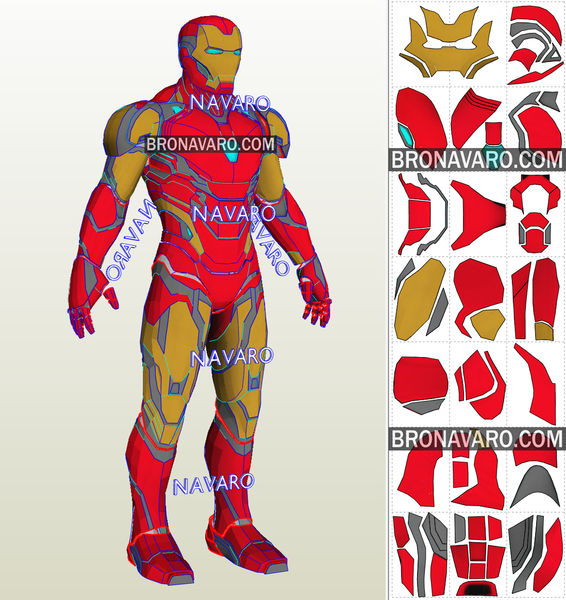 Load image into Gallery viewer, Iron Man Armor Cosplay Template