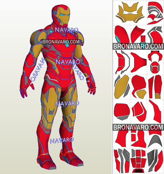 Load image into Gallery viewer, Iron Man Armor Cosplay Template