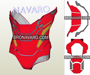 Iron Man Armor Foam Template