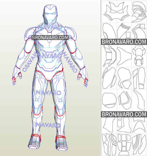 Load image into Gallery viewer, Iron Man Armor Pepakura