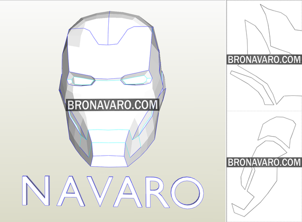 Load image into Gallery viewer, Iron Man Helmet Pepakura