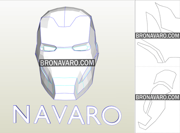 Load image into Gallery viewer, Iron Man Helmet Pepakura