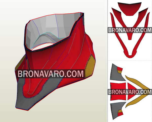 Load image into Gallery viewer, Iron Man Neck Template