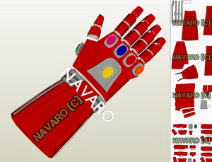 Avengers Endgame Gauntlet Template