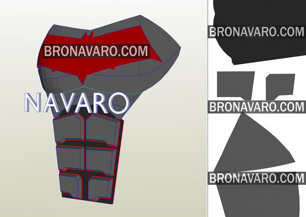 Load image into Gallery viewer, Jason Todd Torso Armor Pattern