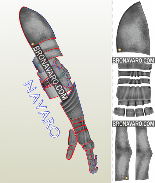 Load image into Gallery viewer, Knight Armor Pattern