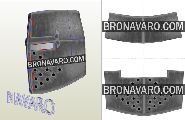 Load image into Gallery viewer, Knight Cosplay Helmet Pattern