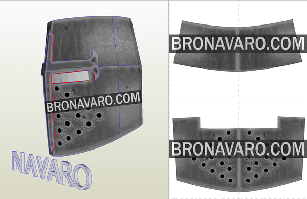 Load image into Gallery viewer, Knight Cosplay Helmet Pattern