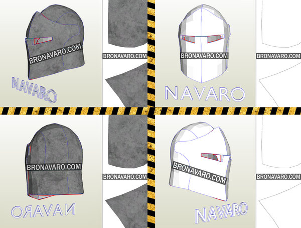 Load image into Gallery viewer, Knight Helmet Eva Foam Pattern