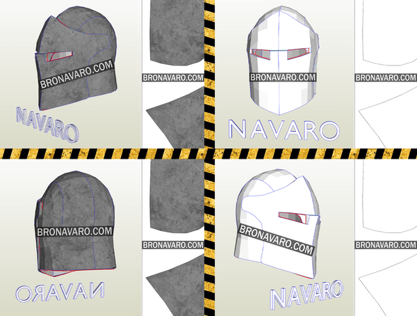 Load image into Gallery viewer, Knight Helmet Eva Foam Pattern