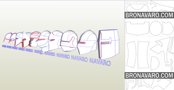 Load image into Gallery viewer, Knight Helmet Eva Foam Template