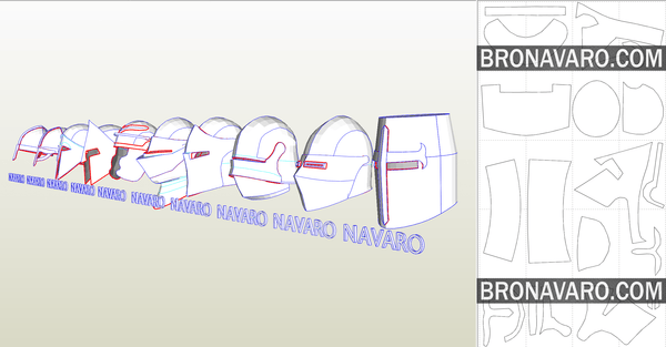 Load image into Gallery viewer, Knight Helmet Eva Foam Template