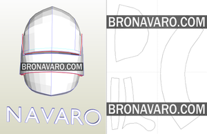 Knight Helmet Eva Foam Template