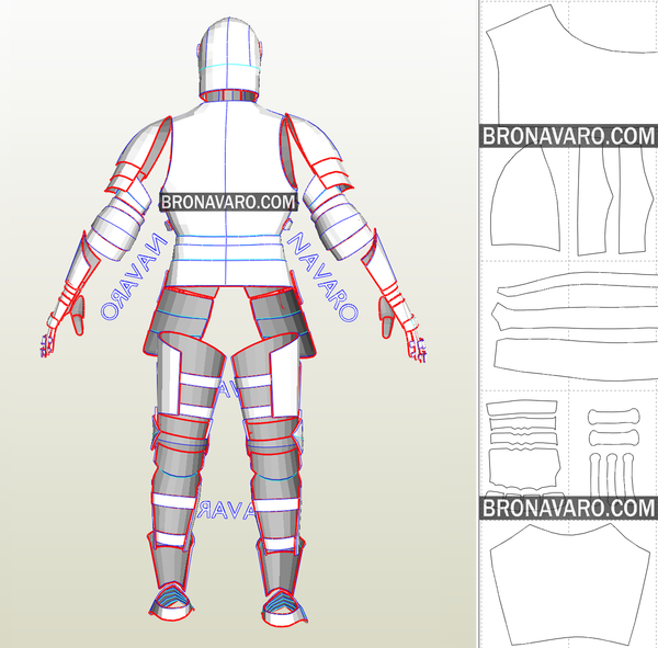 Load image into Gallery viewer, Larp Cosplay Armor Pattern
