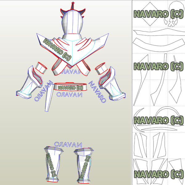 Load image into Gallery viewer, Lord Drakkon Armor Pepakura