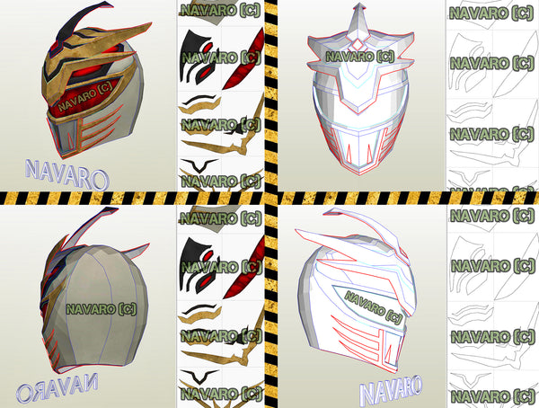 Load image into Gallery viewer, Lord Drakkon Helmet Template