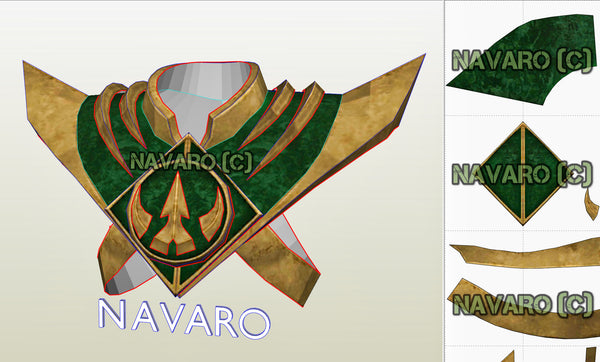 Load image into Gallery viewer, Lord Drakkon Shield Template