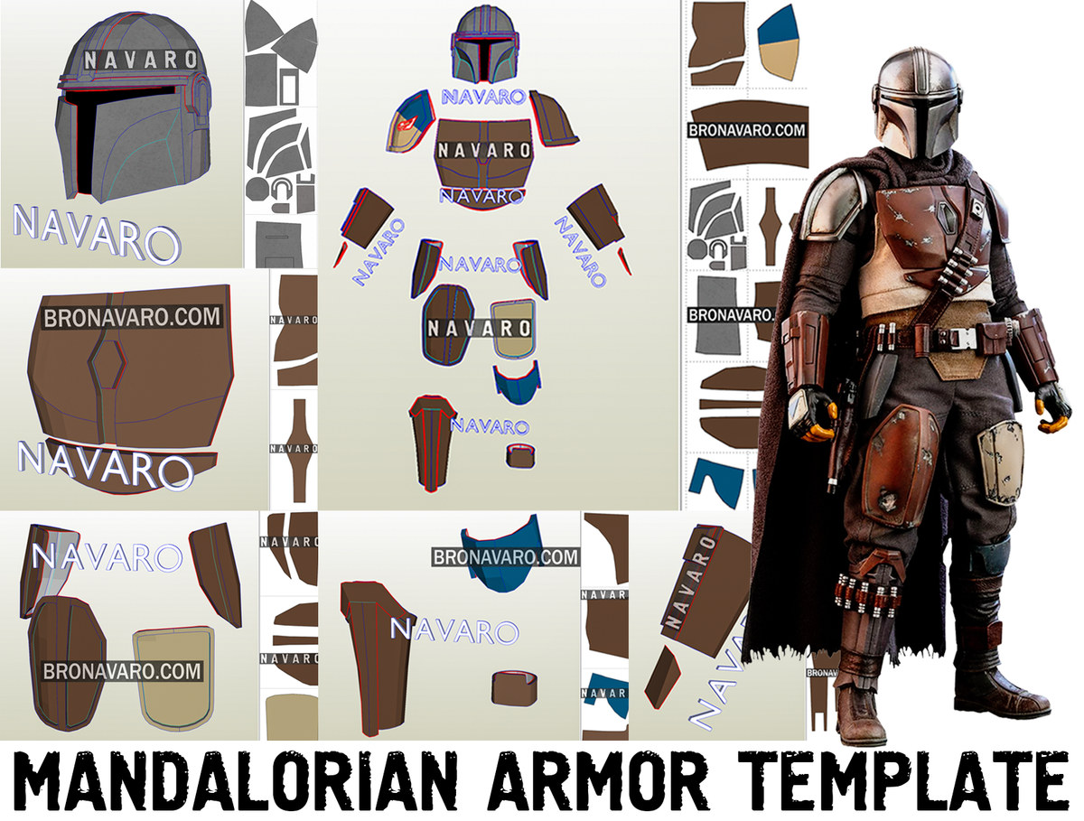 Mandalorian Armour (FULL BODY, TEXTURED, ROBLOX) - Nikoverc