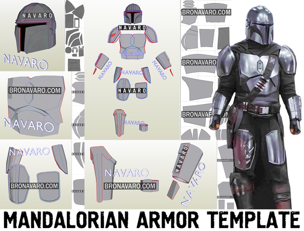 Load image into Gallery viewer, Mandalorian Beskar Armor Template
