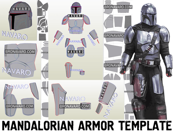 Load image into Gallery viewer, Mandalorian Beskar Armor Template