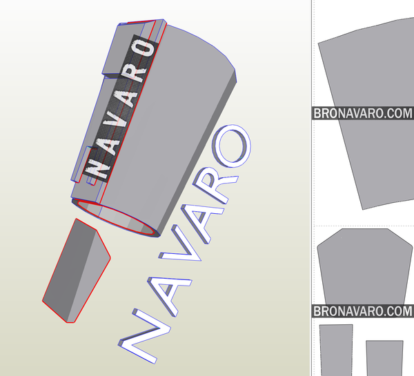 Load image into Gallery viewer, mandalorian bracer template