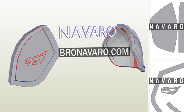 Load image into Gallery viewer, Mandalorian Shoulder Pattern