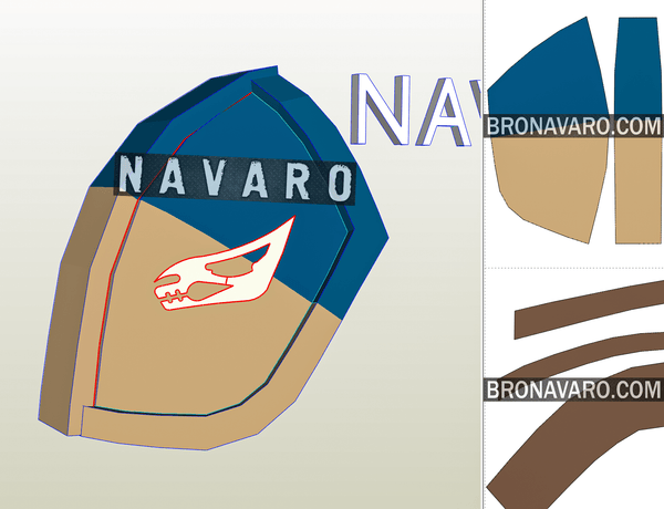 Load image into Gallery viewer, Mandalorian Shoulder Template