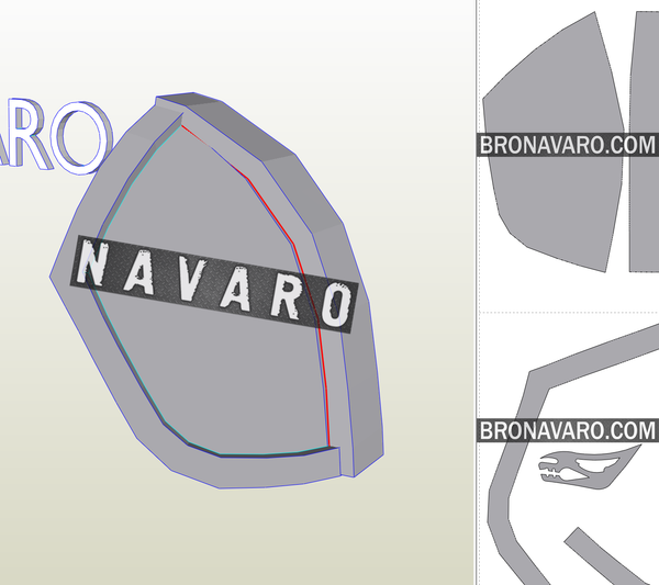 Load image into Gallery viewer, Mandalorian Shoulder Template