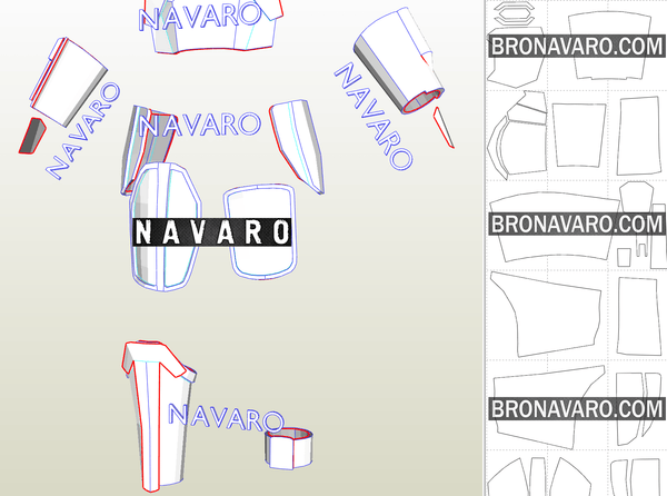 Load image into Gallery viewer, Mandalorian armor printable template