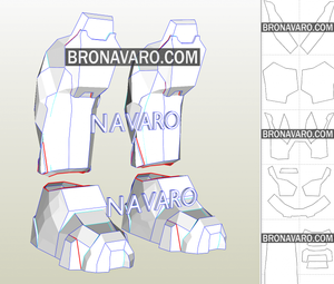 Halo Armor Boots Template