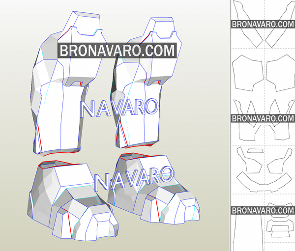 Load image into Gallery viewer, Halo Armor Boots Template
