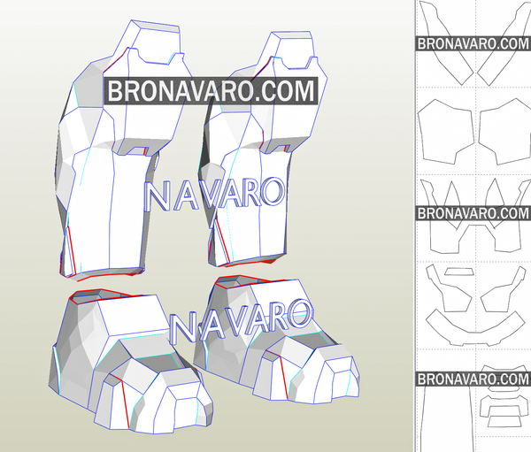 Load image into Gallery viewer, Halo Armor Boots Template