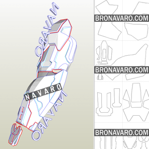 Master Chief Eva Foam Template