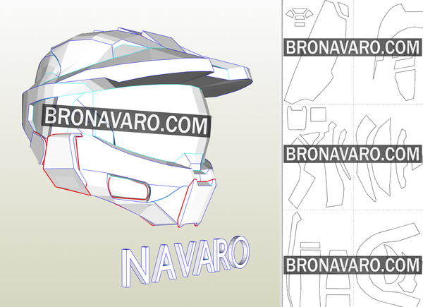 Load image into Gallery viewer, Halo helmet pattern