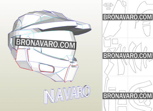 Load image into Gallery viewer, Halo helmet pattern