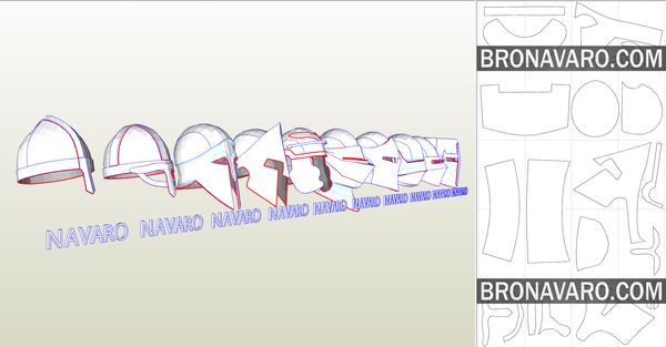 Load image into Gallery viewer, Medieval Helmet Pepakura Template