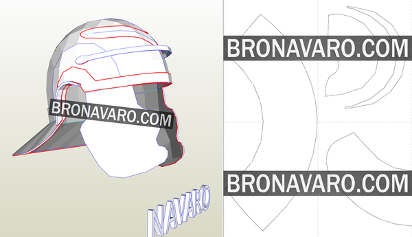 Load image into Gallery viewer, Roman Galea Helmet Pepakura